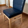 Modern Navy Blue Desk Chair Image 3