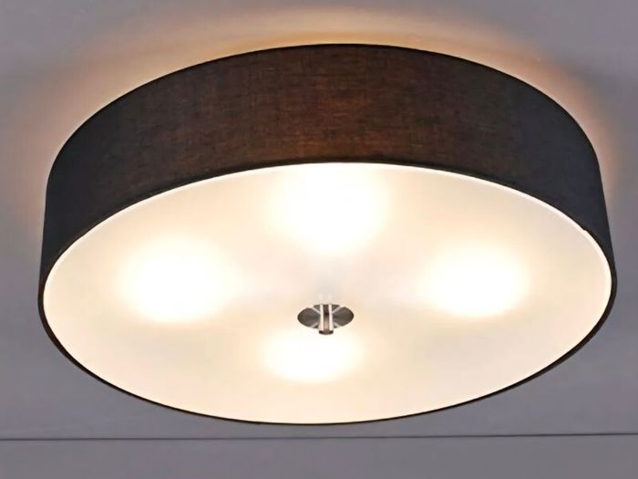 Large black ceiling light