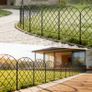Metal Garden Fence 61cm H x 33cm W (25 Panels, Total Length 8.2m) Image 4