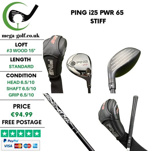 Ping i25 #3 Wood 15 Degree / PWR 65 Stiff