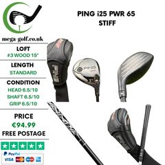 Ping i25 #3 Wood 15 Degree / PWR 65 Stiff