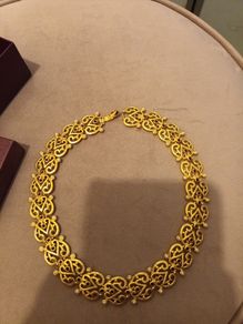 Gold plated past times vintage necklace