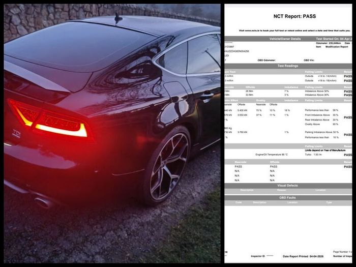 2013 Audi A7 New Nct, 6 month tax