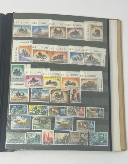 Collection: Cyprus, Greece, Italy and San Marino Stamps both mint an commemorative stamps on 41 pages