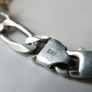 Heavy Italian 925 Sterling Silver Figaro Chain Necklace. 19 inches 8mm link width 39.7g Chunky for Man or Woman Image 5