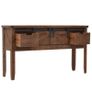 Console Table Solid Fir Wood 131x35.5x75 cm Brown Image 4