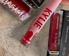Bundle of 3 Fenty Beauty Kylie Cosmetics Sigma Red Lip Bundle Gloss Liquid Lipstick Set