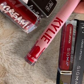 Bundle of 3 Fenty Beauty Kylie Cosmetics Sigma Red Lip Bundle Gloss Liquid Lipstick Set