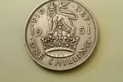 1951 George VI UK Shilling