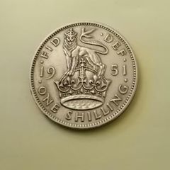 1951 George VI UK Shilling