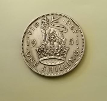 1951 George VI UK Shilling