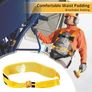 Fall Protection Safety Harness with Dual Lanyard and Double Hooks, Adjustable Full Body Harness for Men, Construction, Climbing, Roofing, Exterior Work, Max Load 100kg, EN 361/354/355 Certified Image 3