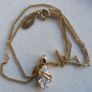 Beautiful Gold Plated Oval Solitaire Pendant Necklace with Chain  Stone Cubic Zirconia Gold, length 18" Image 9
