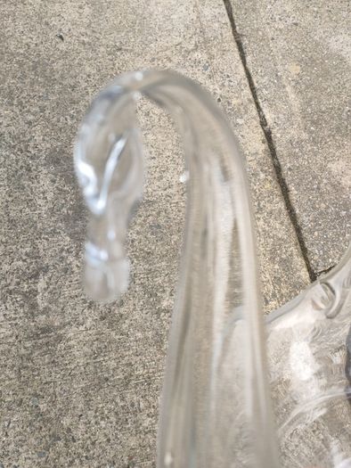 Hand blown glass swan
