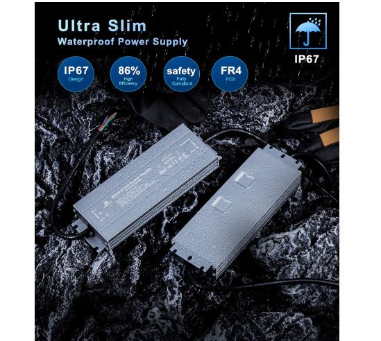 240V to 24V Waterproof Power Supply, IP67, 60W