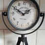 Vintage Industrial Tripod Table Clock Grand Central Terminal New York Image 6