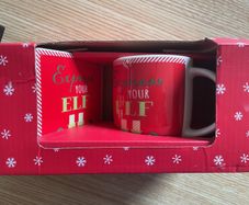 Elf Christmas Mug & Coaster gift set