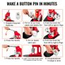 25mm Button Maker 1 Button and Badge Maker Machine Button Maker Press Punch Press Machine with 500 Buttons(500pcs) Image 3