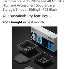 Tesla model 3 highland center console organiser