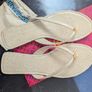Tory Burch designer snakeskin flip flops Image 2