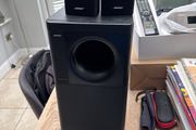 bose double cubes and subwoofer