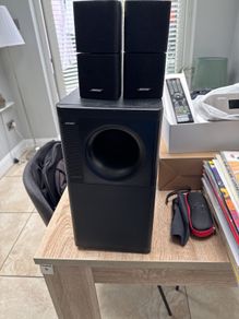 bose double cubes and subwoofer