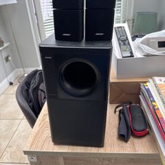 bose double cubes and subwoofer