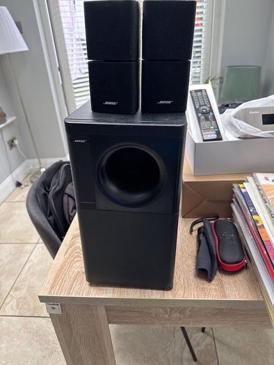 bose double cubes and subwoofer