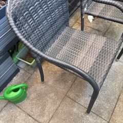 Rattan Table and 3 Chairs