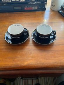 Set of 2 coffee Espresso cups - Cubita - Cafe' de Cuba