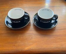 Set of 2 coffee Espresso cups - Cubita - Cafe' de Cuba