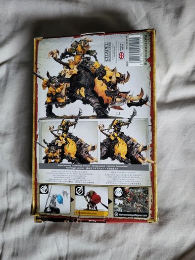 Games Workshop Warhammer AoS Orruk Warclans Tuskboss on Maw-Grunta Age of Sigmar Iron Jawz