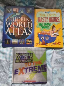 Childrens Atlas,Would Facts book and extreme Guiness Witkd Records