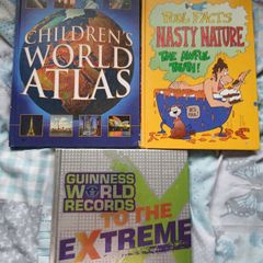 Childrens Atlas,Would Facts book and extreme Guiness Witkd Records