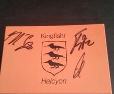 Hand-signed Kingfishr Autograph