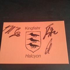 Hand-signed Kingfishr Autograph