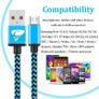 Micro USB Cable 2M 3Pack Android Charger Cable Braided Android Charger Lead Fast Charging Cable for Samsung Galaxy S6 S7 Edge S5 A6 J3 J4 plus J5 J6 J7,Huawei LG Lenovo Moto E5,Tablet,PS4 Image 7