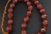 Vintage Venetian Style Aventurine Glass Beads Necklace Strand 18 inches