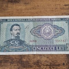 Romania, 50 Lei 1966 banknote, circulated - free standard postage