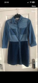 Ladies French connection denim dress size 8
