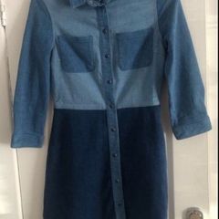 Ladies French connection denim dress size 8