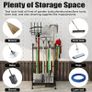Garden Tool Tower Storage Rack 360 Rotating Garden Tool Holder Stand Storage Organizer Shelf with 6 Wheels Heavy Duty Rolling Tool Cart for Lawn Garage Shed Workshop Patios Image 2