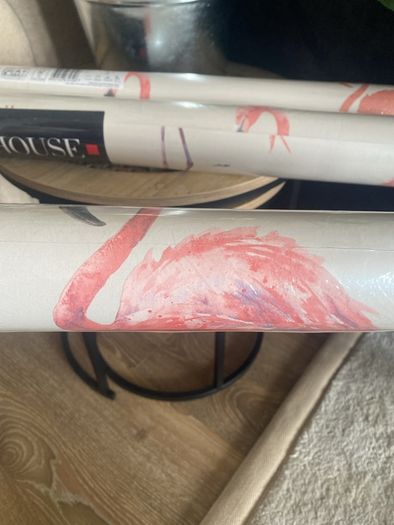 3 rolls of fabulous Arthouse Flamingo Queen wallpaper