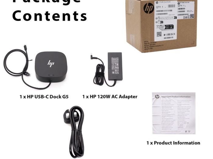 Hp Dock Usb-c 120w G5 New