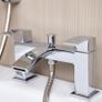 Waterfall Bath Shower Mixer Tap & Shower Kit | Chrome Image 2