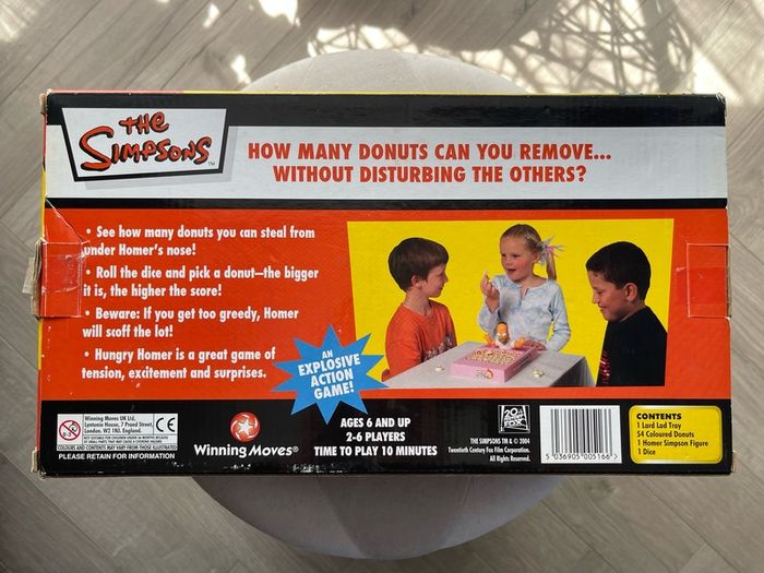 The Simpsons Hungry Homer Game 2004 Complete In Box