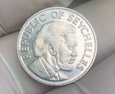 Seychelles 50 Cents 1976, Orchid - Declaration of Independence Low Mintage