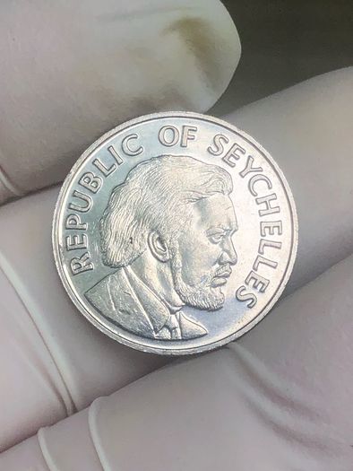 Seychelles 50 Cents 1976, Orchid - Declaration of Independence Low Mintage