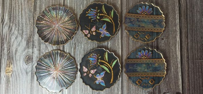 Handmade Epoxy Resin Tray Set