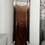 Zara brown & cream ombre summer dress Image 7